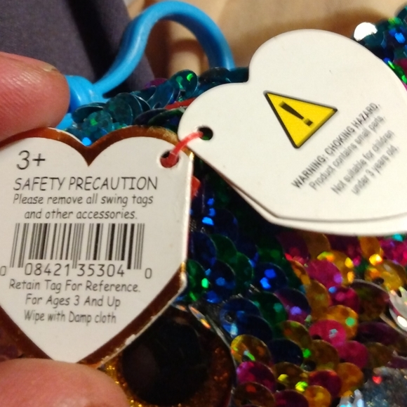 Ty Flippables Clip on Calypso the Narwhal - Picture 6 of 10